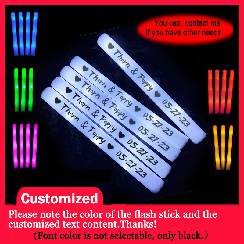 Wedding Supply Bulk - 20/30/40Pcs RGB LED 글로우 폼 스틱
