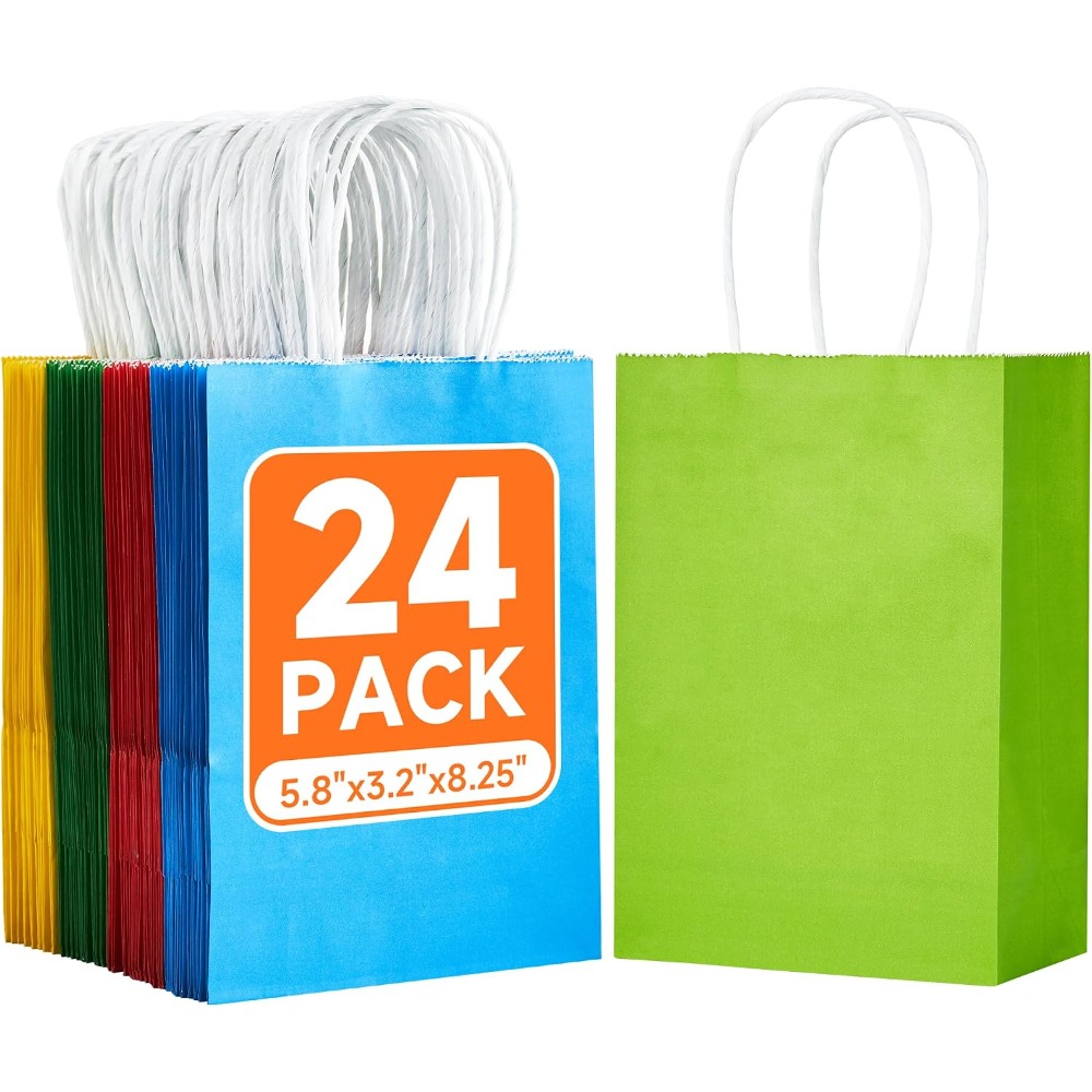 Wedding Supply Bulk - 24개입 작은 무지개색 크라프트 종이 선물