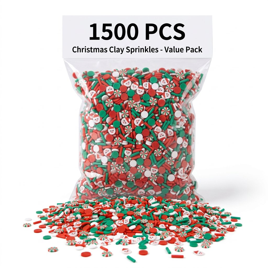 Wedding Supply Bulk - 1500개 크리스마스 점토 장식 산타 캔디