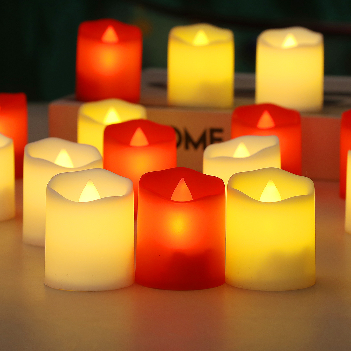 Unity Candle Set - LED 전자 캔들 라이트, 흔들리는 시뮬레이션