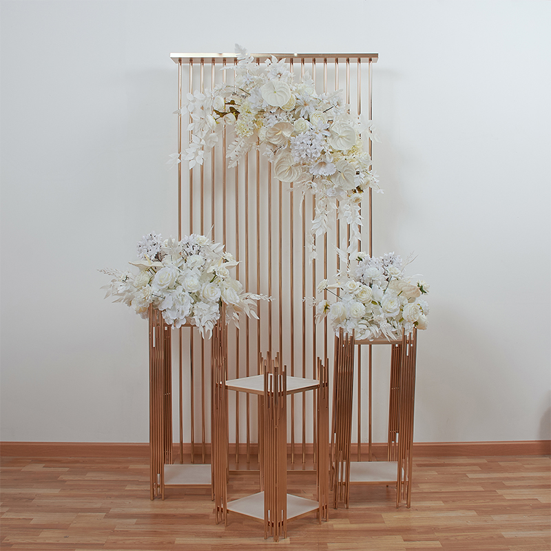 웨딩 아치 배경 풍선 스탠드 배경 금속 반짝이 골드 도 - Wedding Support 리뷰 및 가격