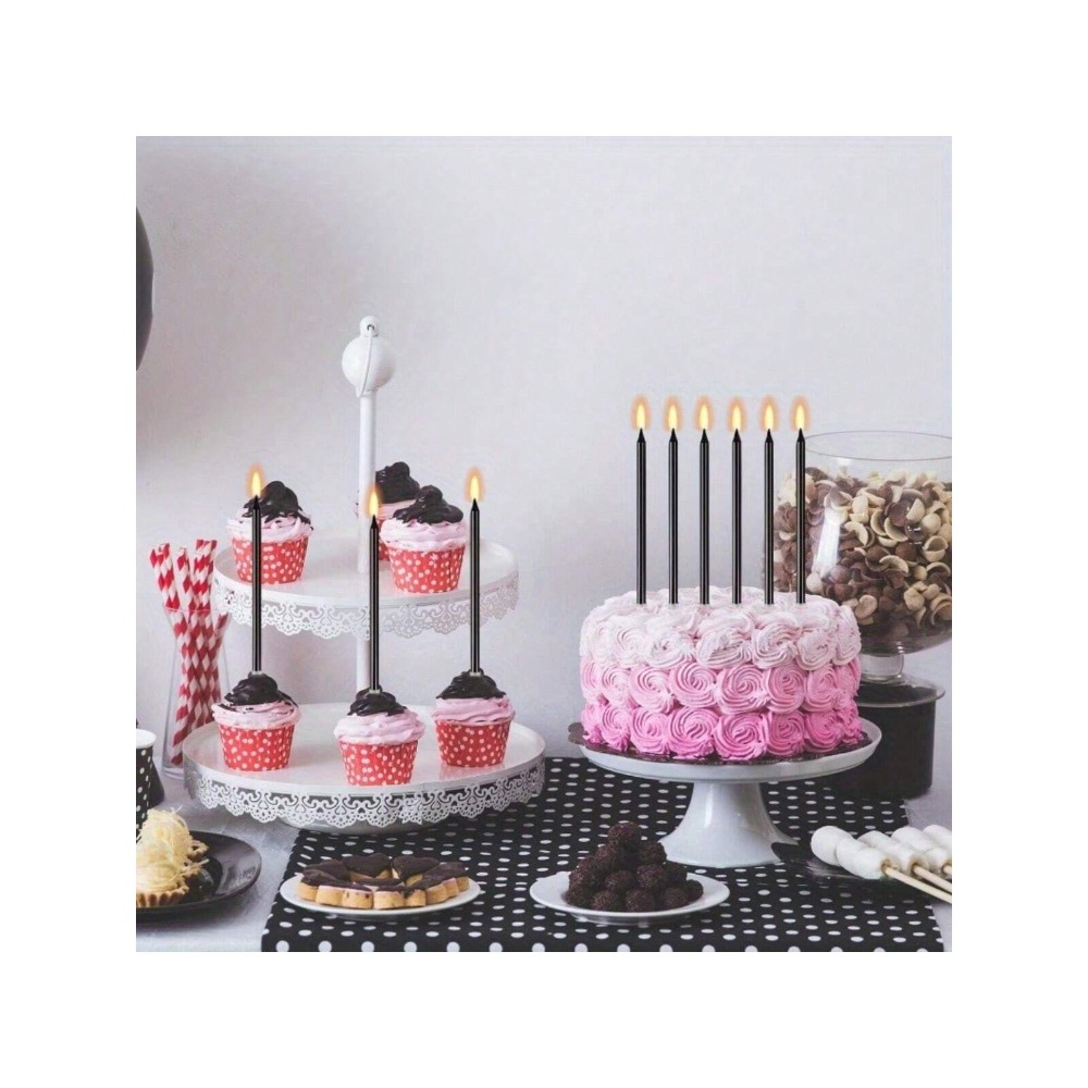 24 조각 금속 촛불 긴 녹색 촛불 생일 촛불 홀더 케 - Unity Candle Set 리뷰 및 가격