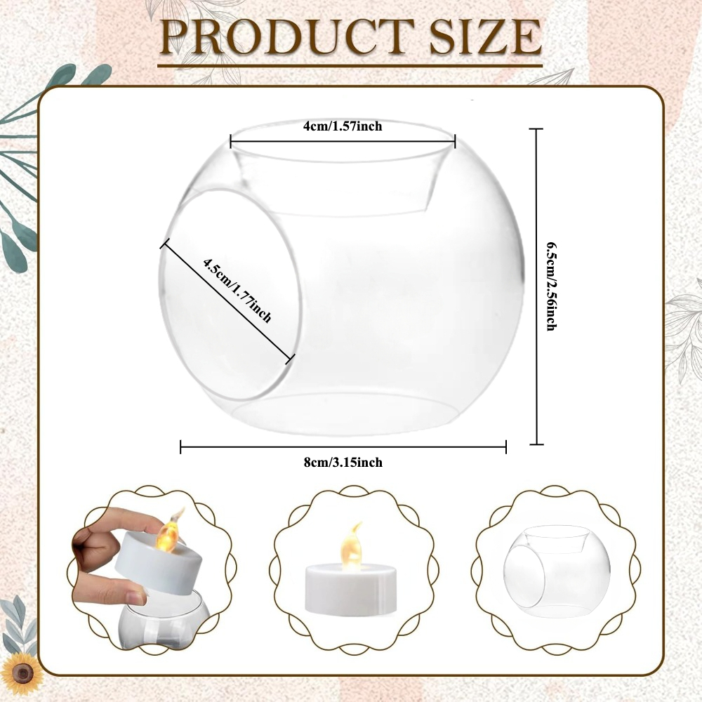 6/12pcs 유리 라운드 중공 캔들 홀더 측면 개방형 - Unity Candle Set 리뷰 및 가격