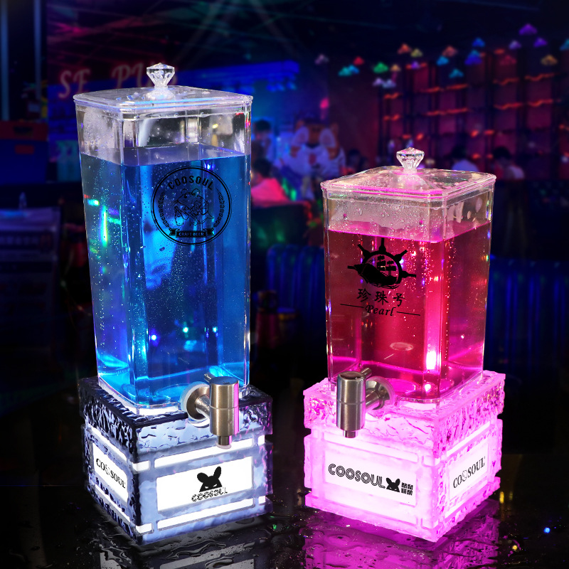 LED 맥주통(탭 포함) 2L&3L 발광 음료 디스펜서 - Wedding Alcohol Supply 리뷰 및 가격