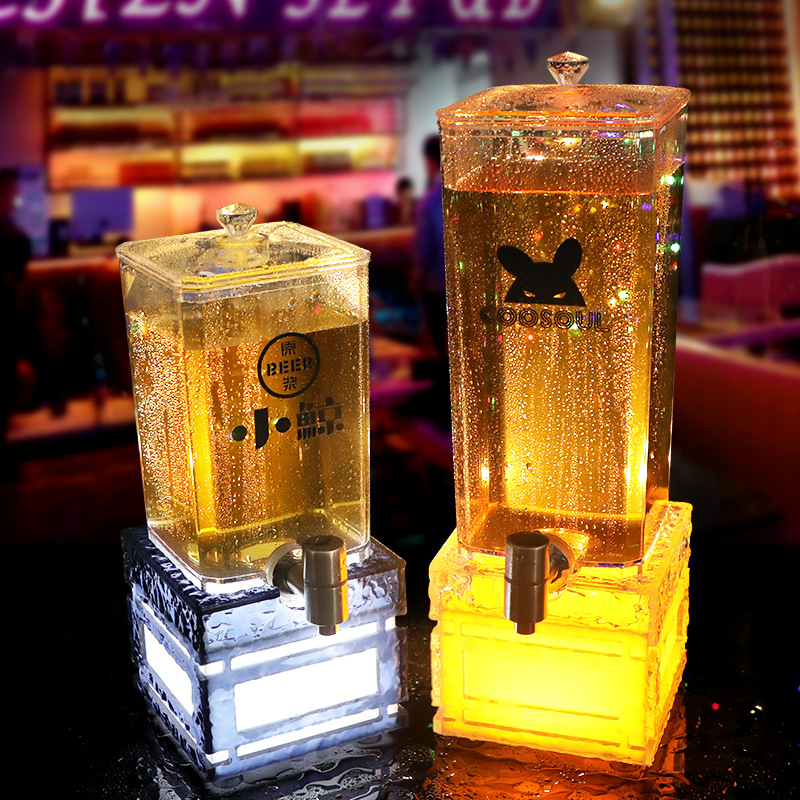 LED 맥주통(탭 포함) 2L&3L 발광 음료 디스펜서 - Wedding Alcohol Supply 리뷰 및 가격