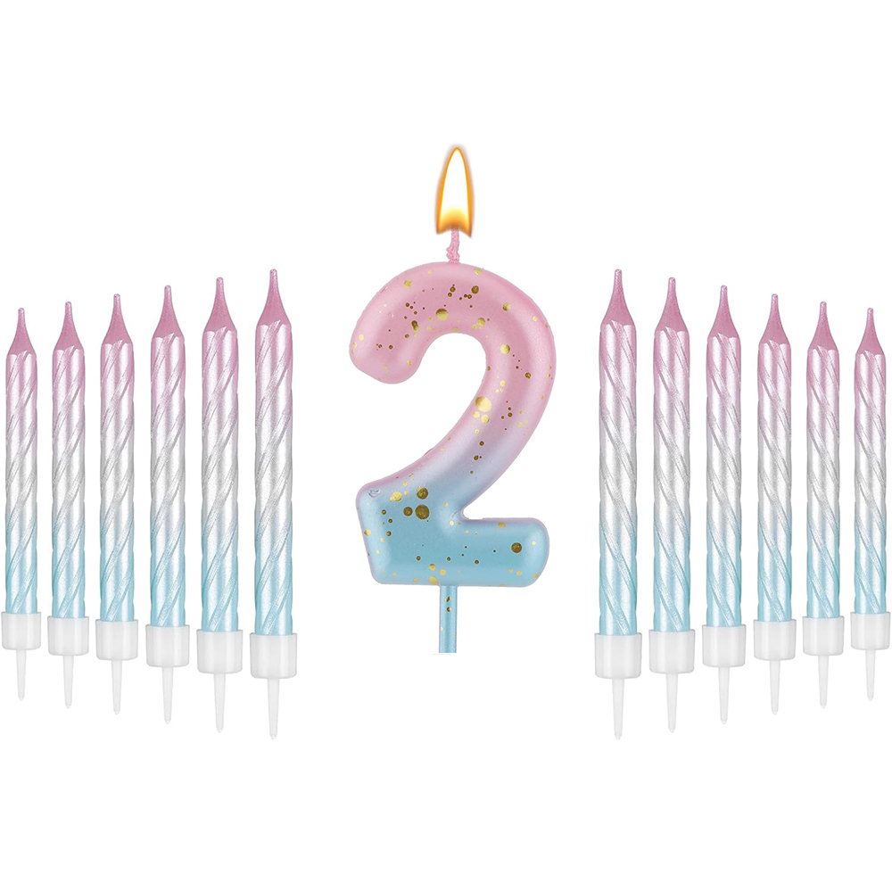 디지털 생일 양초 핑크 그라데이션 블루 세트 케이크 장 - Unity Candle Set 리뷰 및 가격