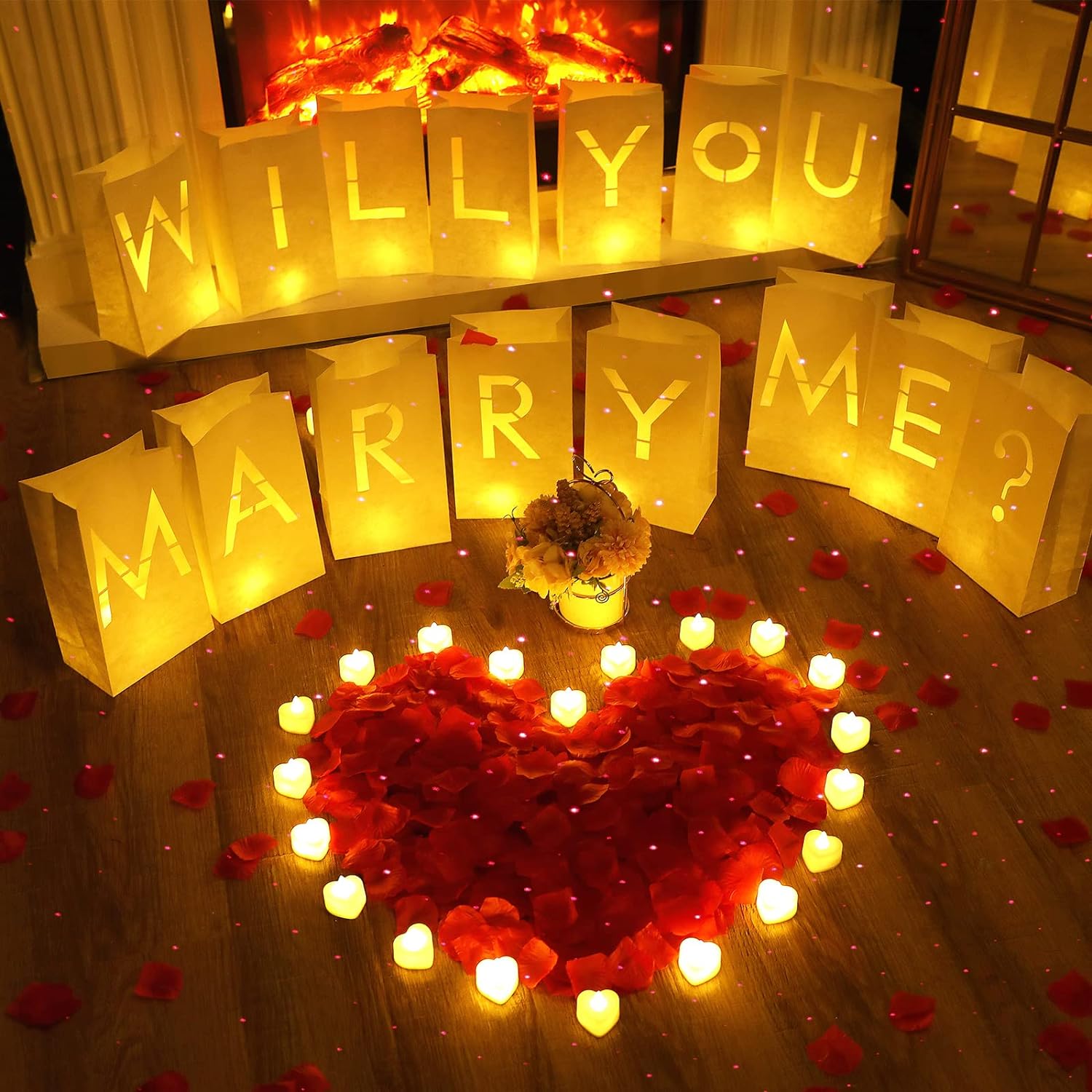 Will You Marry Me 프로포즈 장식, 빛나는 - Unity Candle Set 리뷰 및 가격